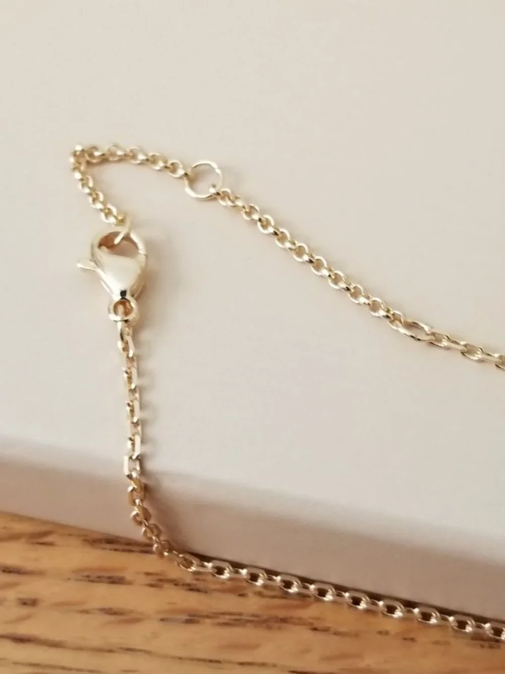 NWT! Womens Fashion 14K Gold-Plated Necklace with Beaded Bezel & Dual Stones